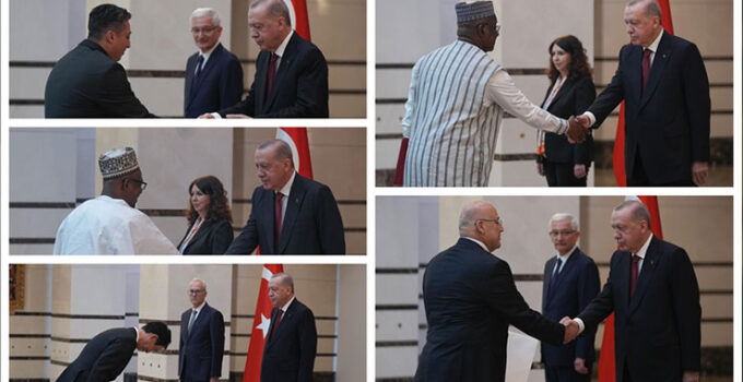 Cumhurbaşkanı Erdoğan, 5 ülkenin büyükelçisini kabul etti