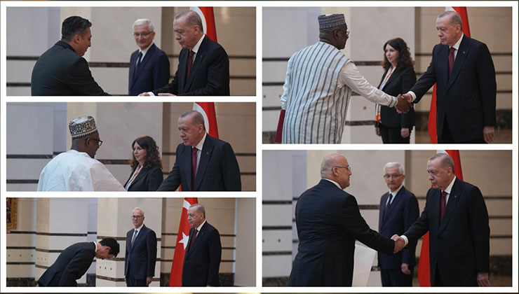 Cumhurbaşkanı Erdoğan, 5 ülkenin büyükelçisini kabul etti