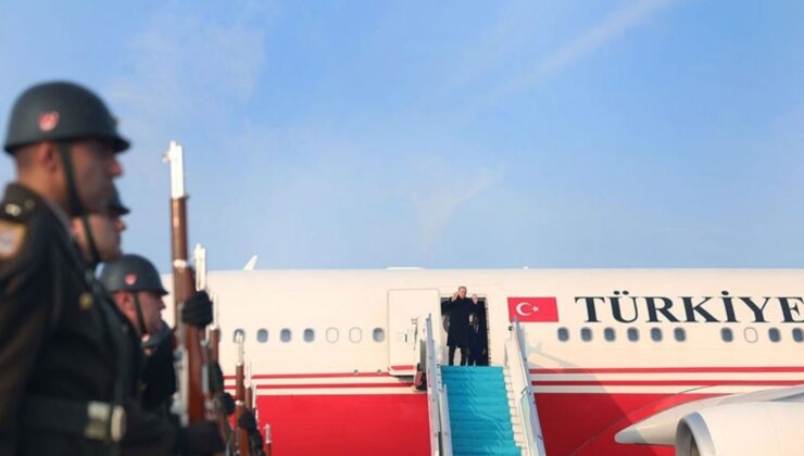 Cumhurbaşkanı Erdoğan, Azerbaycan’ın başkenti Bakü’ye gitti