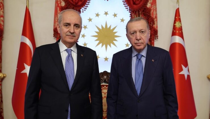 Cumhurbaşkanı Erdoğan, TBMM Başkanı Kurtulmuş’u kabul etti
