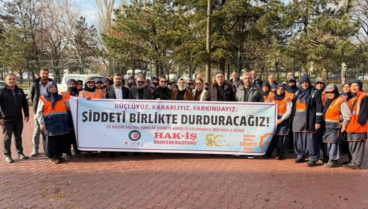 “Güçlüyüz, kararlıyız, farkındayız: Şiddeti birlikte durduracağız!”
