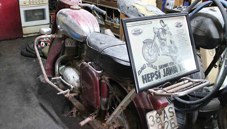 Hurdaya dönen Jawa motosikletler Konya’da yeniden gün yüzüne çıkıyor