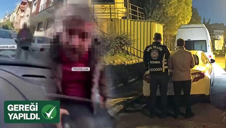 İstanbul’da aracıyla ters yönden geldiği için kendisini uyaran sürücüye saldıran kişi yakalandı