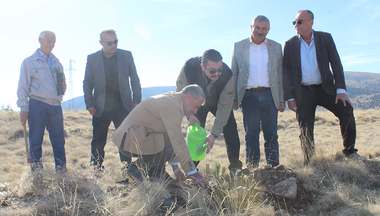 Konya ve çevre illerde fidanlar toprakla buluştu