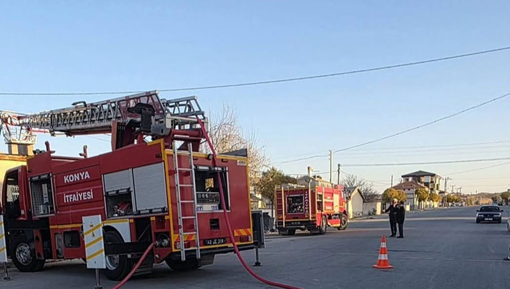 Konya’da çıkan yangın korkuttu