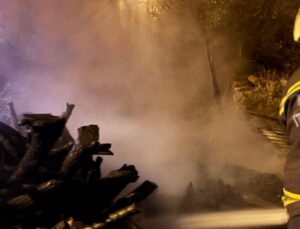 Konya’da çıkan yangında ev kullanılamaz hale geldi