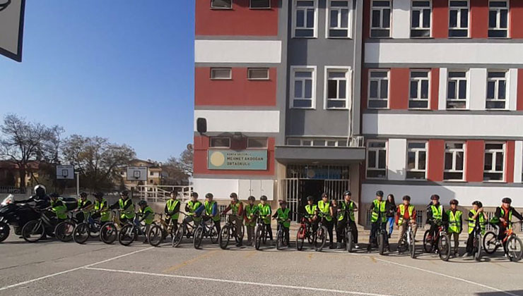 Konya’da çocuklar için güvenli ulaşım çalışmaları sürüyor