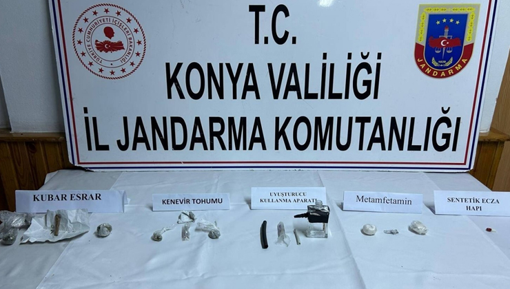 Konya’da jandarmadan uyuşturucu operasyonu: 1 tutuklama