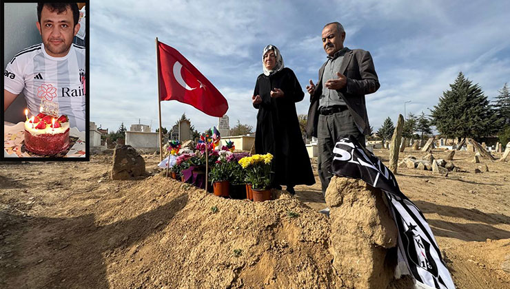 Konya’da kazada ölen öğretmen eşinin ‘Öğretmenler Günü’nü mezarı başında kutladı