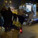 Konya’da kontrolden çıkan otomobil refüje çarptı: 1 yaralı