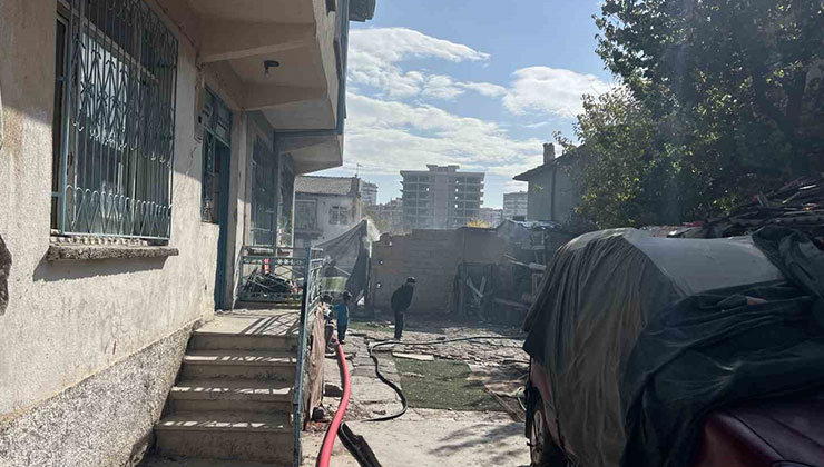 Konya’da kullanılmayan müstakil evde yangın