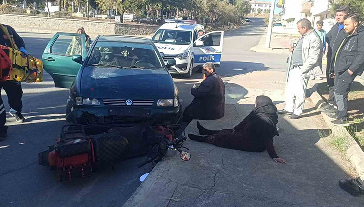 Konya’da otomobil ile motosiklet çarpıştı: 2 yaralı