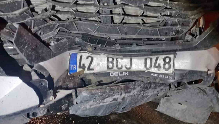Konya’da trafik kazası: 1 yaralı