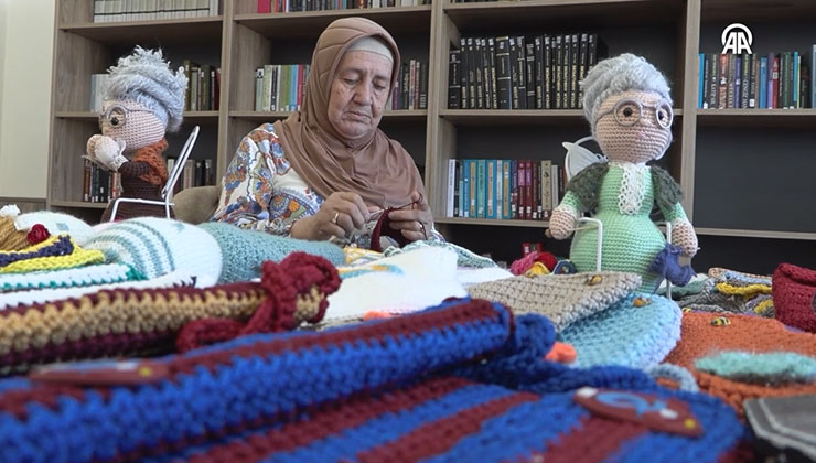 Konya’daki “örgücü bayan” el emeği ürünlerini bağışlayacak