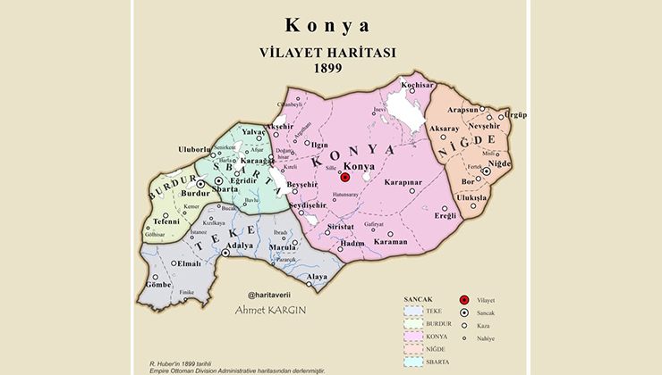 Konya’nın bu haritası görenleri şaşırtıyor