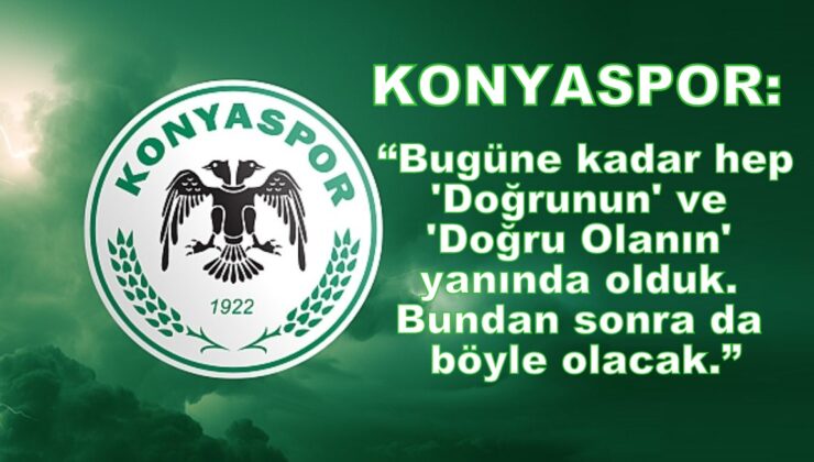 Konyaspor’dan bahis soruşturmasına ilişkin flaş açıklama!