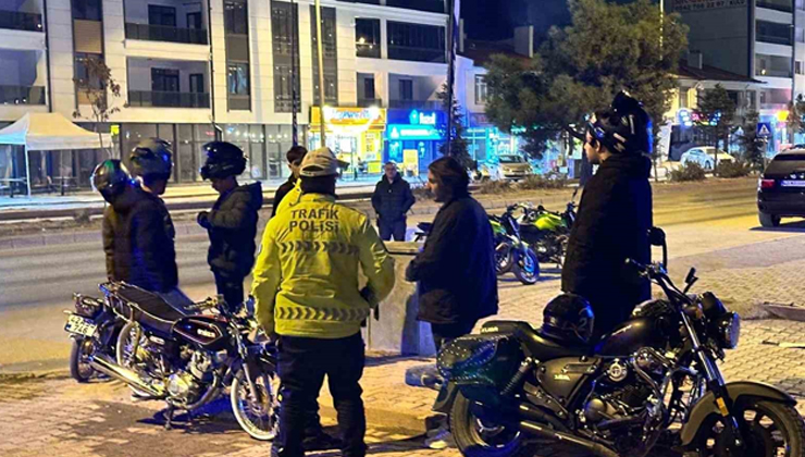 Kulu’da motosiklet denetimleri sıklaştırıldı
