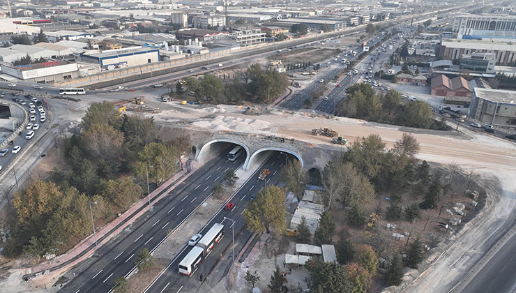 Marangozlar Kavşağı’nın alt kısmı trafiğe açıldı