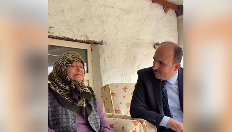 O ödüle layık görülen Müjgan teyzeye ziyaret