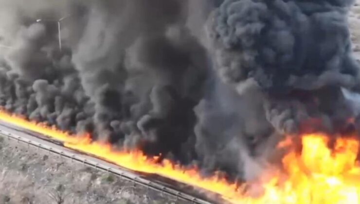 Patlamalar yaşanarak yanan tanker 26 bin litre yakıt taşıyormuş