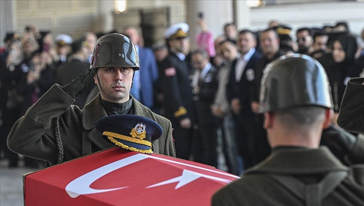 Şehit Hava Pilot Yarbay Gökhan Korkmaz için İstanbul’da cenaze töreni düzenlendi