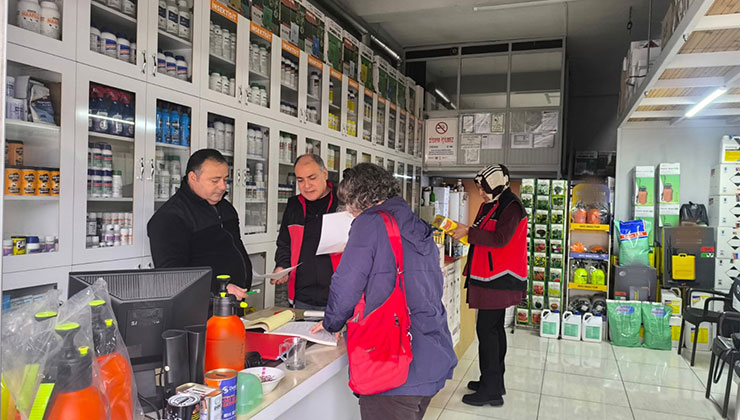 Selçuklu’da bitki koruma ürünleri bayileri denetlendi