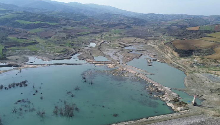 Tekirdağ’da korkutan görüntü: Naip Barajı’nda 20 günlük su kaldı