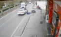 Üsküdar’da ambulansa yol veren motosikletliyle otomobil çarptı