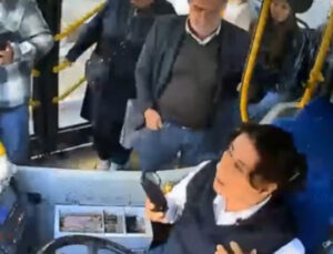 Yol verme tartışmasında, halk otobüsü şoförüne kâbus yaşattı!