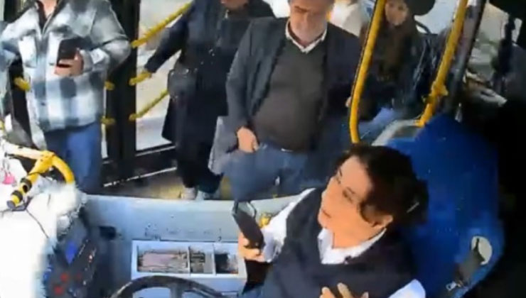 Yol verme tartışmasında, halk otobüsü şoförüne kâbus yaşattı!