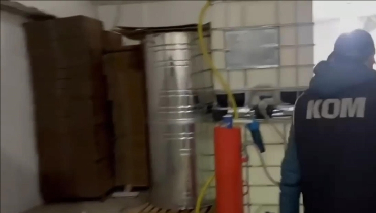 17,5 ton sahte alkol ele geçirildi