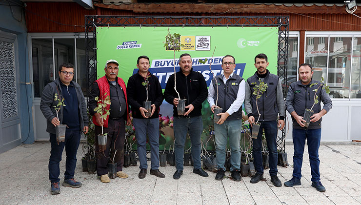 Konya Büyükşehir’den çiftçiye Antep Fıstığı desteği