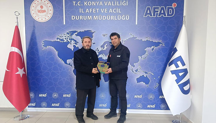 AFAD Konya İl Müdürlüğü ve İnsan Vakfı arasında Gazzeli aileler için işbirliği