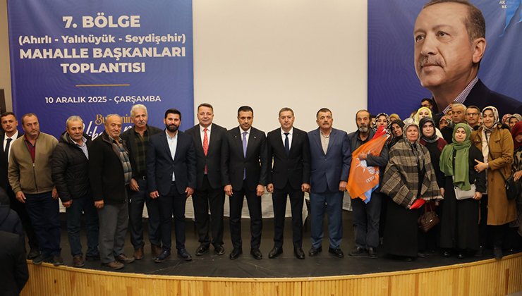 AK Parti 7. Bölge Mahalle Başkanları Toplantısı Seydişehir’de yapıldı