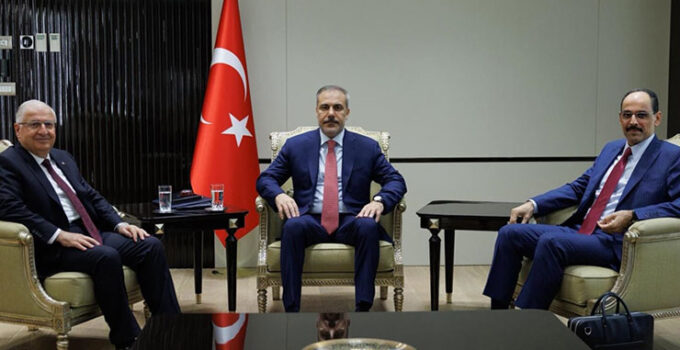 Bakanlar Fidan ve Güler ile MİT Başkanı Kalın, bugün Suriye’ye çalışma ziyaretinde bulunuyor