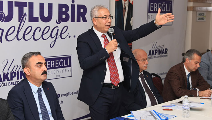 Başkan Akpınar muhtarlarla bir araya geldi