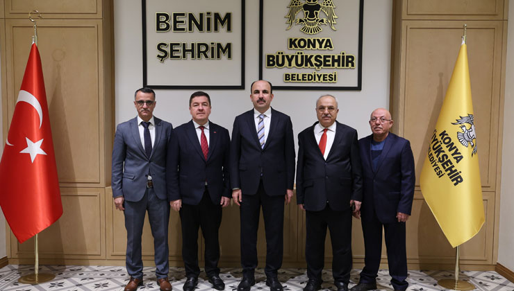 Başkan Altay, Şeb-i Arus törenleri için Konya’ya gelen uluslararası heyetleri ağırlıyor