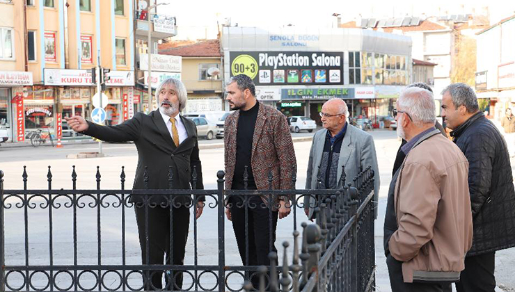 Başkan Apil ve Müdür Kılınç proje alanını inceledi