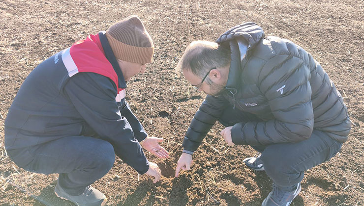Beyşehir’de meyve bahçeleri denetlendi