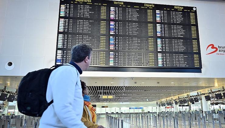 Brüksel Havalimanı’nda bu yıl grev nedeniyle 2 bin 395 uçuş iptal edildi