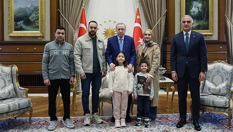 Cumhurbaşkanı Erdoğan, Gazze’de hayatını kaybeden Hind Rajab’ın ailesini kabul etti
