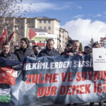 Erzurum’da sağlık çalışanları 109 haftadır Gazze için “sessiz yürüyüş”lerini sürdürüyor