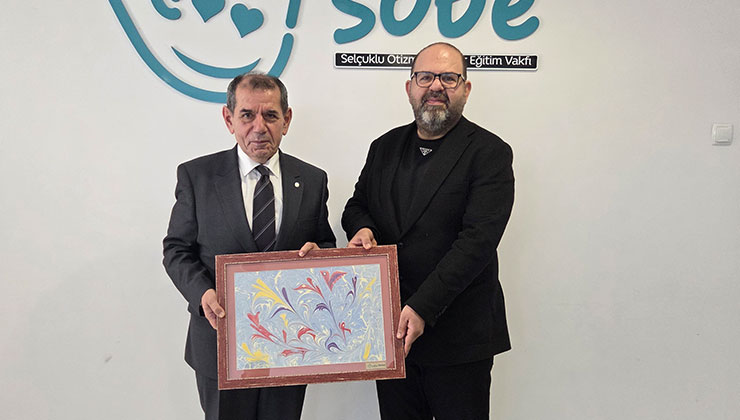Galatasaray Başkanı Dursun Özbek’ten SOBE Vakfı’na anlamlı ziyaret
