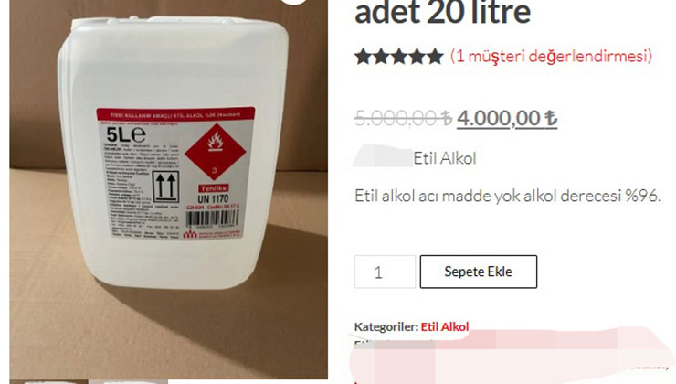 ‘İnternetten bidonla alınan etil alkolle, pet şişede içki satılıyor’
