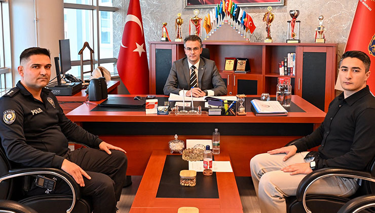 Kaymakam Canpolat’tan İlçe Emniyet Müdürlüğüne ziyaret