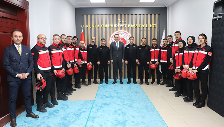 Konya Adliyesi personeli, olası afetlere müdahaleye hazır