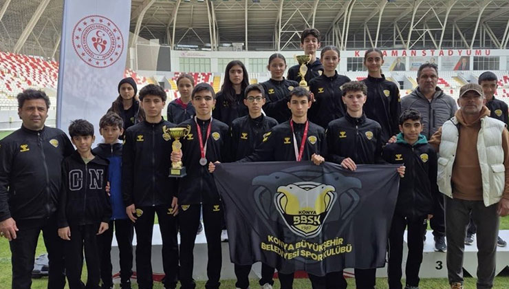Konya Büyükşehirli atletler, Türkiye birincisi oldu