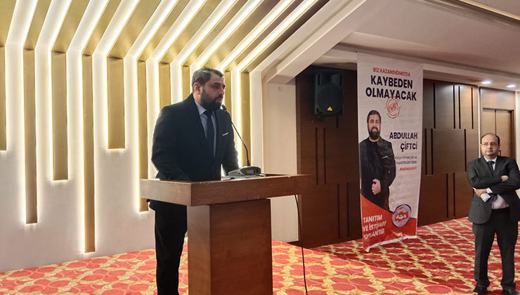 Konya Emlakçılar ve Kuyumcular Odası Başkan Adayı Çiftçi, projelerini anlattı