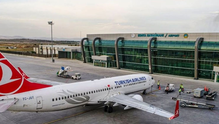 Konya Havalimanı’nda 84.147 yolcu hizmet aldı