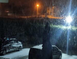 Konya merkeze’de kar yağışı başladı